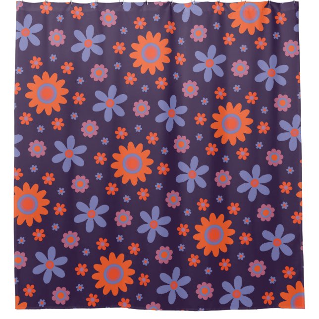  Happy Retro Flowers Cute 70s Hippie Daisy Pattern (Front)
