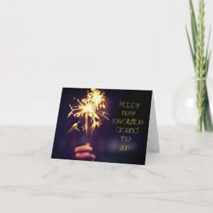 Happy revolution around the sun card