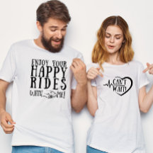 Happy Rides Honeymoon Hubby Newlywed Couple