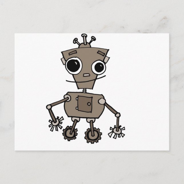 Happy Robot Postcard (Front)