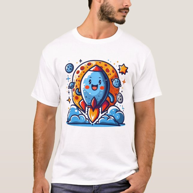  Happy Rocket Adventure T-Shirt (Front)