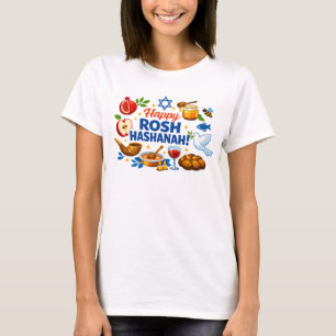 🍯 🍎🐟 Happy Rosh Hashanah Celebration Tee