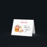 Happy Rosh Hashanah Jewish New Year Honey & Apple Thank You Card<br><div class="desc">Happy Rosh Hashanah Jewish New Year Holiday Honey and Apple symbols card. Torah,  Honey and apple,  shofar,  pomegranate,  star of David,  Rosh hashana,  traditional fruits,  autumn,  sukkot. Judaica. Hand Drawn. Invitations & Stationery > Greeting Cards - Thank You!,  seasonal</div>