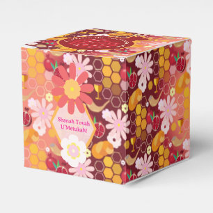 Happy Rosh Hashanah pattern personalized Favour Bo Favor Box