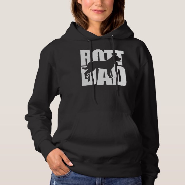 Happy Rottweiler Dad Hoodie (Front)