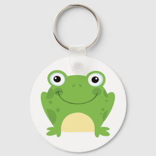 Happy Round Frog Keychain