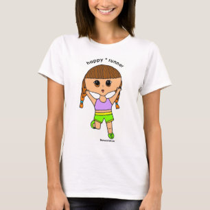 Happy runner women's long sleeve t-shirt #1