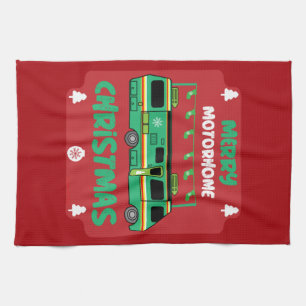 Happy RV Motorhom Xmas  Kitchen Towel