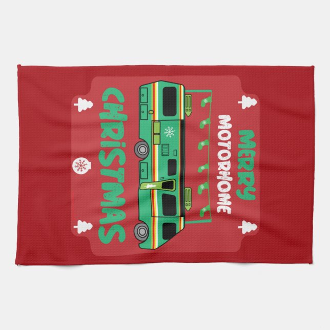 Happy RV Motorhom Xmas  Kitchen Towel (Horizontal)