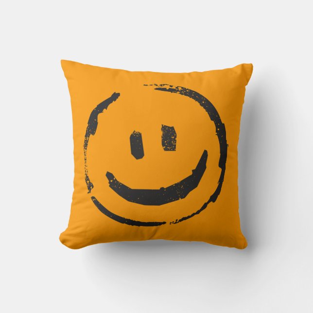 Happy/Sad Two Moods Pillow 3 (Front)