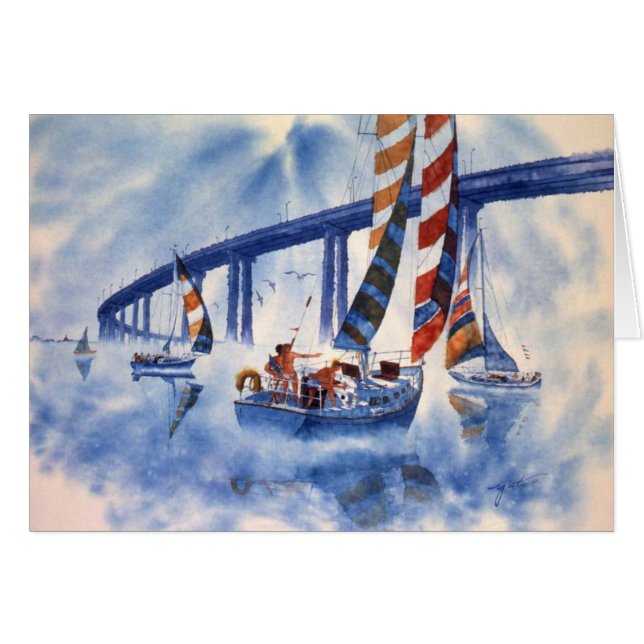 HAPPY SAILING AT SAN DIEGO BAY (Front Horizontal)