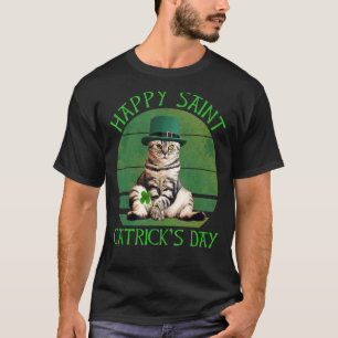 Happy Saint Catrick's Day Cat Lover St. Patrick's  T-Shirt
