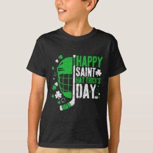 Happy Saint Hat Trick's Day Funny Ice Hockey St Pa T-Shirt