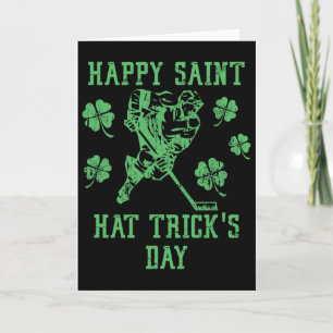 Happy Saint Hat Tricks Day Funny St Patrick's Day Card