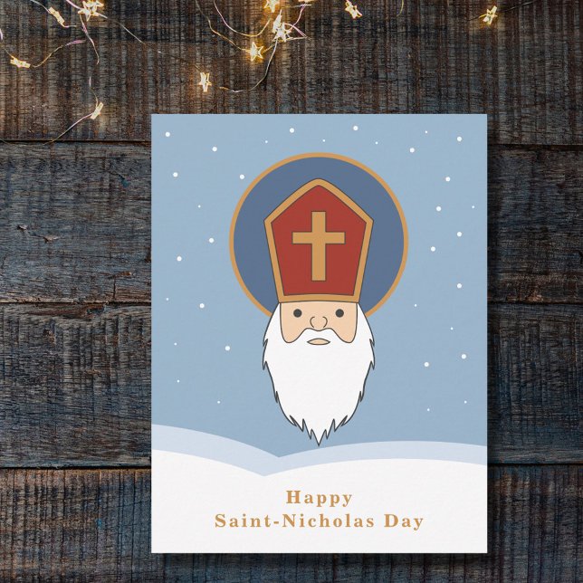 Happy Saint Nicholas Day Greeting Card (Happy Saint Nicholas Day Greeting Card)