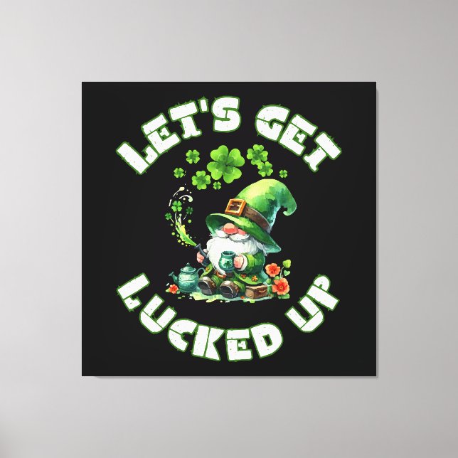 happy saint patrick's day  canvas print (Front)
