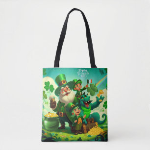 Happy Saint Patrick's Day colorful Tote Bag