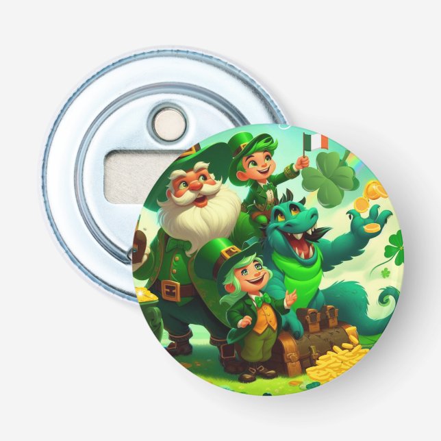 Happy Saint Patrick's Day colourful Bottle Opener (Front)