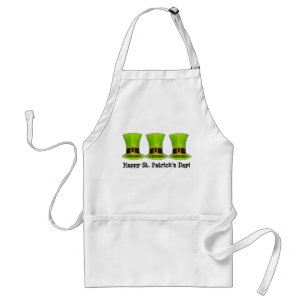 Happy Saint Patrick's Day Green Leprechaun Hats Standard Apron