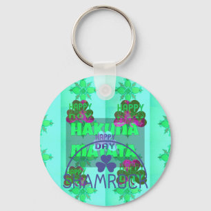 Happy Saint Patrick's Day Hakuna Matata Art Print Keychain