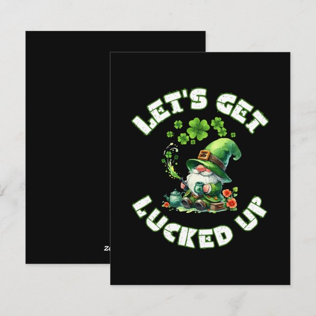 happy saint patrick's day holiday card (Front/Back)