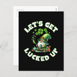 happy saint patrick's day holiday postcard
