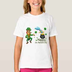 Happy Saint Patrick's Day Leprechaun Rainbow T-Shirt