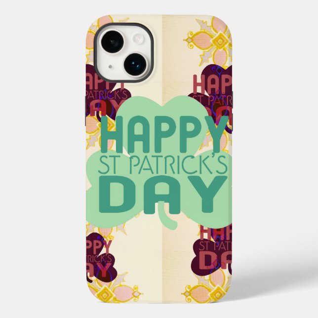 Happy Saint Patrick's Day Lovely Art Print Case-Mate iPhone Case (Back)