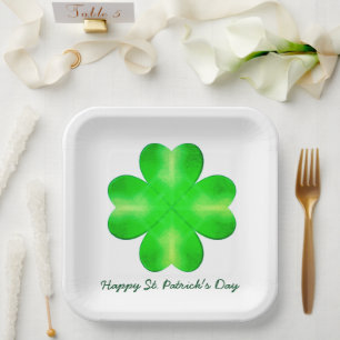 Happy Saint Patrick's Day Paper Plates