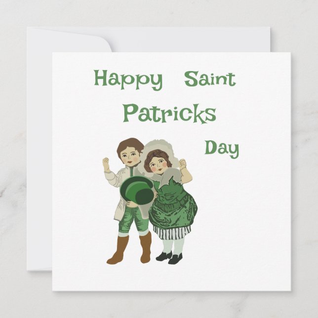 Happy Saint Patrick's Day Post Card (Front)
