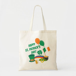 Happy Saint Patrick's Day symbols and traditions Tote Bag
