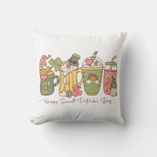 Happy Saint Patrick's Day Throw Pillow