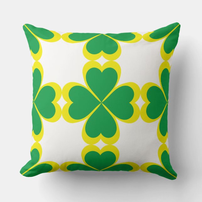 Happy Saint Patrick's Day! Throw Pillow (Front)