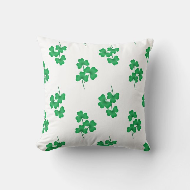 Happy Saint Patrick's Day! Throw Pillow (Front)