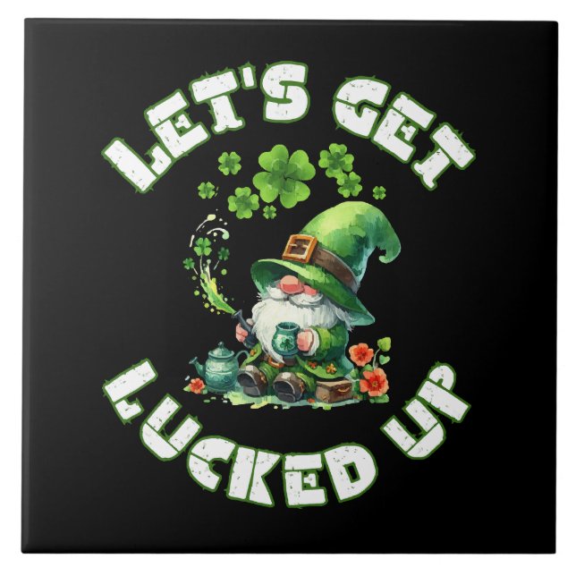 happy saint patrick's day tile (Front)