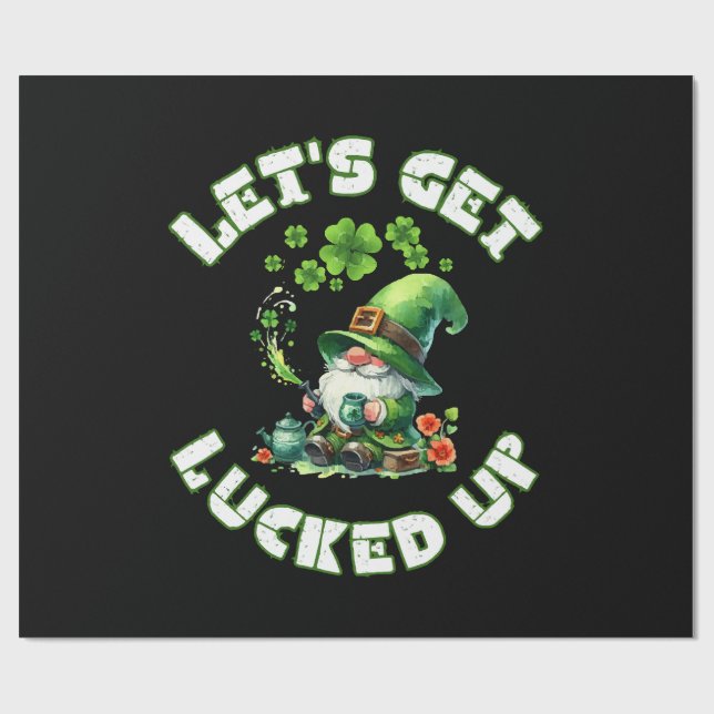 happy saint patrick's day wrapping paper (Flat)