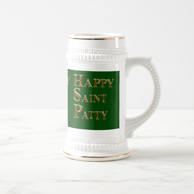 HAPPY SAINT PATTY BEER STEIN (Right)