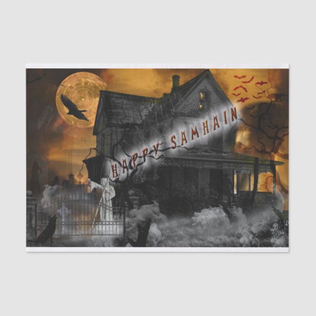 Happy Samhain Tissue Paper (Front)