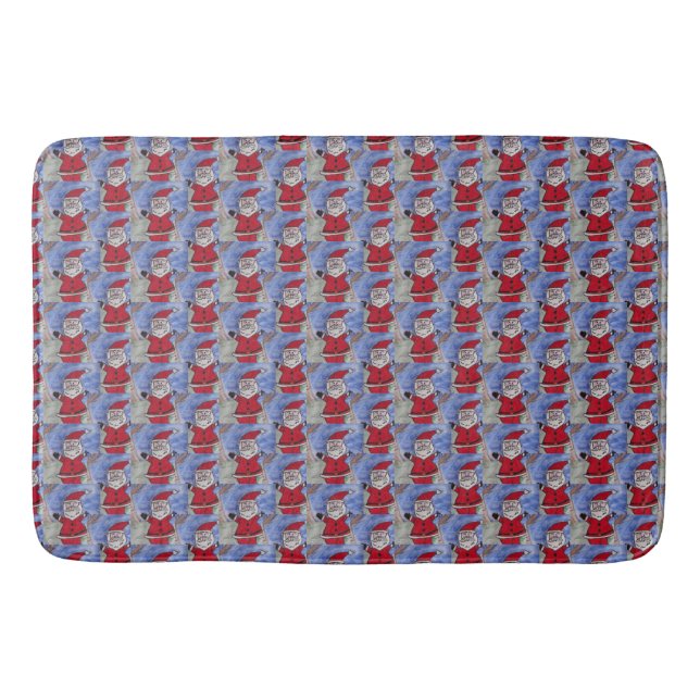Happy Santa Bath Mat (Front)