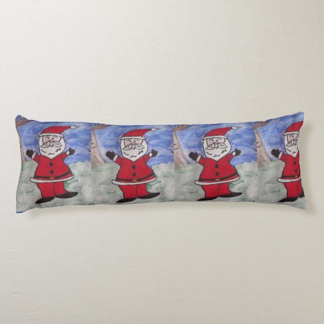 Happy Santa Body Pillow (Back)