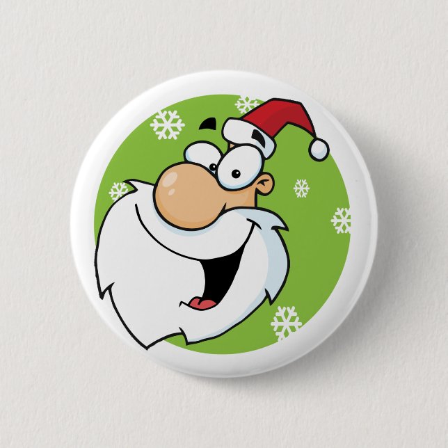 Happy Santa Clause T-shirts and Gifts 2 Inch Round Button (Front)