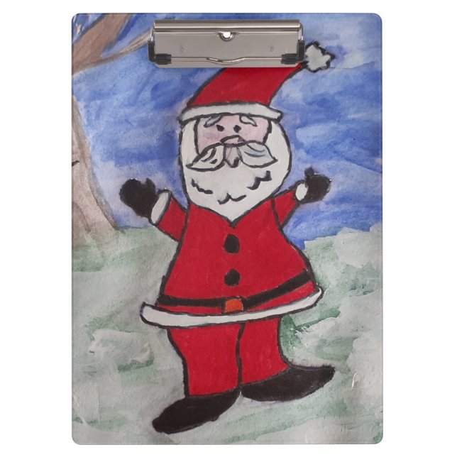 Happy Santa Clipboard (Front)