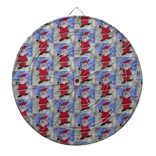 Happy Santa Dartboard (Front)