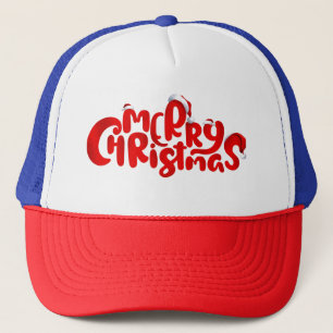 Happy Santa Design Trucker Hat