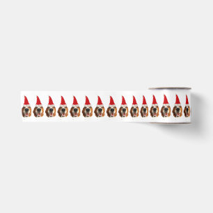 Happy Santa Dog Satin Ribbon