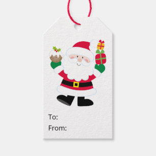 Happy Santa Gift Tags