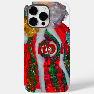 Happy Santa Hohoho Greetings graphic text art desi Case-Mate iPhone 14 Pro Max Case