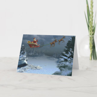 happy santa holiday card