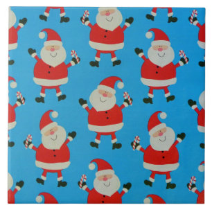 Happy Santas Tile