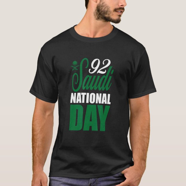 Happy Saudi Arabia Tree National Day T-Shirt (Front)